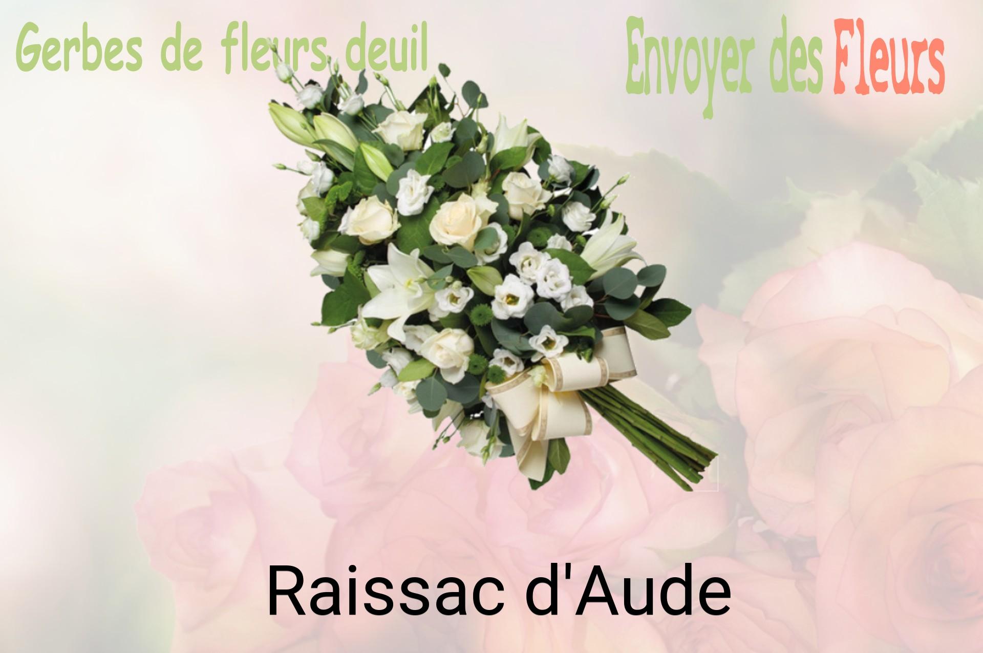 Gerbe de fleurs de deuil livrée à Raissac-d'Aude